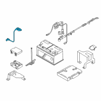 OEM BMW Z4 Negative Battery Cable Diagram - 61-12-7-837-229