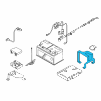 OEM BMW Z4 Safety Bar, Battery Diagram - 51-71-7-836-842