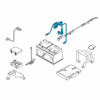 OEM BMW Z4 Plus Pole Battery Cable Diagram - 61-12-7-841-239