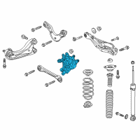 OEM 2020 Honda Civic Knuckle Complete, Right Rear Diagram - 52210-TBA-A00