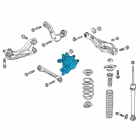 OEM 2019 Honda Insight Knuckle Complete, Right Rear Diagram - 52210-TBA-A00