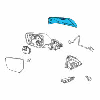 OEM Chevrolet Impala Mirror Cover Diagram - 22997387