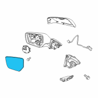 OEM 2014 Chevrolet Impala Mirror Glass Diagram - 84269177