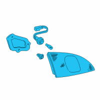 OEM 1998 Toyota Corolla Back Up Lamp Assembly Diagram - 81670-02010