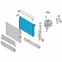 OEM BMW 330i xDrive Radiator Diagram - 17-11-8-666-739