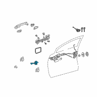 OEM 2011 Lexus RX450h Check Assy, Front Door Diagram - 68610-48051