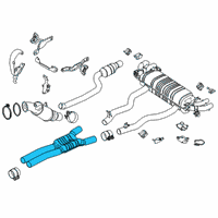 OEM 2021 BMW M760i xDrive CENTER MUFFLER Diagram - 18-30-8-654-966