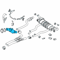 OEM 2022 BMW M760i xDrive Catalytic Converter Diagram - 18-32-8-663-515