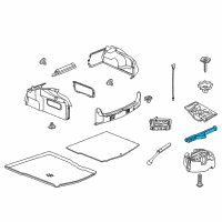 OEM 2008 Pontiac G8 Handle Asm-Jack Diagram - 92187172