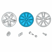 OEM BMW M850i xDrive Gran Coupe Disc Wheel Light Alloy Ceriu Diagram - 36-11-8-095-774