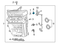 OEM 2020 Chevrolet Silverado 3500 HD Socket Diagram - 84389022