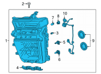 OEM 2022 Chevrolet Silverado 2500 HD Composite Assembly Diagram - 84738617