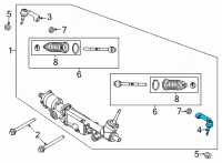 OEM 2021 Ford F-150 END - SPINDLE ROD CONNECTING Diagram - ML3Z-3A130-B