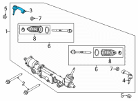 OEM 2022 Ford F-150 END - SPINDLE ROD CONNECTING Diagram - ML3Z-3A130-A