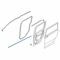 OEM Ford Transit Connect Lower Weatherstrip Diagram - DT1Z-61253A10-B