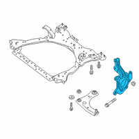 OEM 2021 Nissan Kicks Knuckle Spindle-LH Diagram - 40015-5RF0A