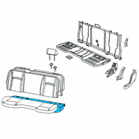 OEM Ram 1500 Seat Cushion Foam Diagram - 68299923AC