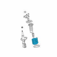 OEM 2011 Toyota Matrix Coil Spring Diagram - 48131-02D00