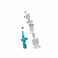 OEM Toyota Matrix Strut Diagram - 48510-09T10