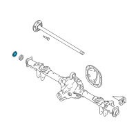 OEM 2010 Ford Mustang Outer Seal Diagram - 5R3Z-1S177-AA