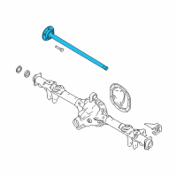 OEM 2014 Ford Mustang Axle Shaft Assembly Diagram - 5R3Z-4234-B