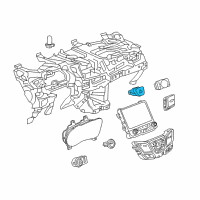 OEM 2016 Buick Envision Hazard Switch Diagram - 23430334