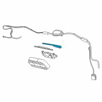 OEM 2019 Jeep Wrangler Arm-Rear WIPER Diagram - 68362097AA