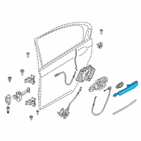 OEM 2022 BMW 740i Door Handle, Painted, Exterior Diagram - 51-21-7-472-789