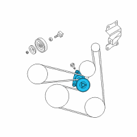 OEM Nissan Frontier TENSIONER Assembly Auto Diagram - 11955-EA00B