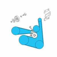 OEM Nissan Frontier Alternator Belt Diagram - 11720-EA001