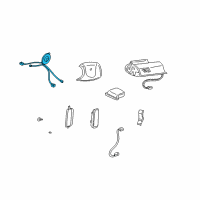 OEM 2001 Buick Park Avenue Coil Kit, Steering Wheel Inflator Restraint Module Diagram - 26087287