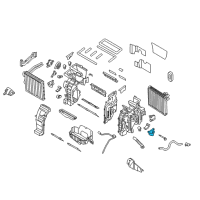 OEM 2011 Hyundai Elantra Temperature Door Actuator Diagram - 97159-1H150