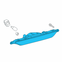 OEM Toyota Yaris Back Up Lamp Assembly Diagram - 81671-0D010