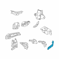 OEM 2002 Chrysler PT Cruiser Bracket-Engine Mount Diagram - 4668629AB