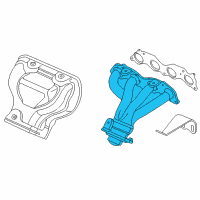 OEM 2004 Honda CR-V Manifold, Exhuast Diagram - 18100-PNB-000