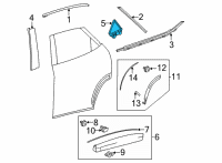 OEM Lexus SEAL ASSY, RR DOOR R Diagram - 67470-78010