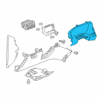 OEM 2017 GMC Acadia Cluster Bezel Diagram - 84161159