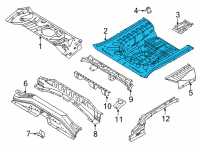 OEM 2019 Nissan Versa Floor-Rear, Rear Diagram - G4514-3ANMA