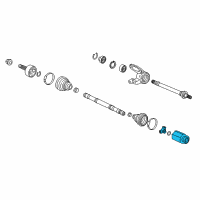 OEM 2017 Honda Civic Set, Inboardjoint Diagram - 44310-TBA-305