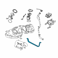 OEM 2018 Cadillac ATS Tank Strap Diagram - 20803562