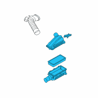 OEM 2006 Ford F-250 Super Duty Air Cleaner Assembly Diagram - 6C3Z-9600-AB