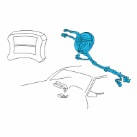 OEM 2001 Ford Mustang Clock Spring Diagram - 1R3Z-14A664-AA