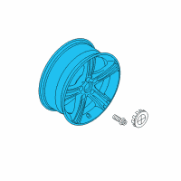 OEM 2013 BMW ActiveHybrid 3 Disc Wheel, Light Alloy, Reflex-Silber Diagram - 36-11-6-796-242