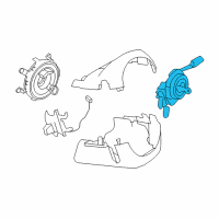 OEM BMW X6 Steering Column Switch Diagram - 61-31-6-833-423