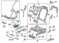 OEM 2021 Acura RDX Switch Assembly (12-Way) Diagram - 81250-TJB-A21