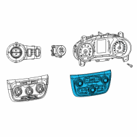 OEM 2019 Jeep Compass Center Stack Controls Diagram - 6TM15DX9AB