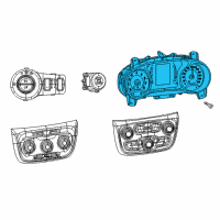 OEM 2018 Jeep Compass Cluster-Instrument Panel Diagram - 6QR59DX9AC