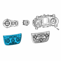 OEM 2020 Jeep Compass HVAC Control Module Diagram - 6TL82DX9AB