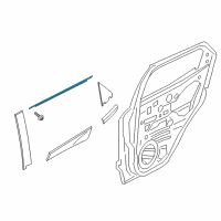 OEM Ford EcoSport Belt Weatherstrip Diagram - GN1Z-7425860-C