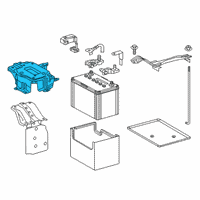 OEM 2019 Lexus RX350L Carrier Sub-Assy, Battery Diagram - 74403-48080